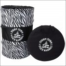 ZEBRA PRINT BARREL RACING TIGHT TURN POP UP FLEX FLEXIBLE 3 PIECE SET