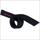 WEAVER BLACK NYLON LATIGO WITH HOLES WESTERN TACK HORSE 1-3/4"" X 70""