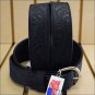 42 inch SILVER CREEK WESTERN SCROLL TOOL LEATHER MANS BELT BLACK MADE IN THE USA