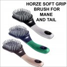 HORZE WESTERN TACK SOFT TOUCH GRIP HORSE BRUSH MANE TAIL