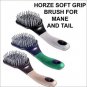 HORZE WESTERN TACK SOFT TOUCH GRIP HORSE BRUSH MANE TAIL
