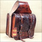 BG108AMF- HILASON WESTERN COWBOY TRAIL RIDE HORSE SADDLE BAG MAHOGANY