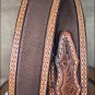 36X1 1/2" 3D NATURAL MENS WESTERN FASHION HAND TOOLED LEATHER BELT SILVER BUCKLE