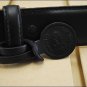 BLACK JUSTIN ODESSA WESTERN TOOLED LEATHER MEN'S BELT WITH SHOW STAR CONCHO