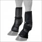 TOUGH 1 HORSE LEG FLY BOOTS MESH NEOPRENE LINED ELASTIC PAIR ORANGE/BLACK/WHITE