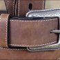 40x1 1/2" 3D BROWN MENS WESTERN FASHION CONCHO LEATHER BELT REMOVABLE BUCKLE