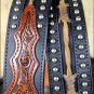 34 X 1 1/2" 3D BROWN BLACK MENS WESTERN FASHION LEATHER BELT REMOVABLE BUCKLE