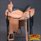 DF107-F HILASON WIDE GULLET DRAFT WESTERN TRAIL ENDURANCE HORSE SADDLE 16"