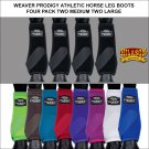 WEAVER PRODIGY ATHLETIC HORSE LEG BOOTS FRONT REAR FOUR PACK