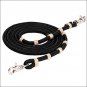 8ft WEAVER HORSE TACK BRAIDED NYLON ROPING REIN NICKLE PLATED SNAP