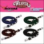 8ft WEAVER HORSE TACK BRAIDED NYLON ROPING REIN NICKLE PLATED SNAP