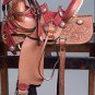 FI136-F WESTERN BARREL RACING TRAIL SADDLE 15 W/ BRIDLE, BREAST COLLAR & BLANKET