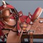 FI136-F WESTERN BARREL RACING TRAIL SADDLE 15 W/ BRIDLE, BREAST COLLAR & BLANKET