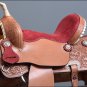 FI136-F WESTERN BARREL RACING TRAIL SADDLE 15 W/ BRIDLE, BREAST COLLAR & BLANKET