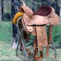 BH096-F HILASON WESTERN LEATHER BARREL RACING TRAIL PLEASURE RIDING SADDLE 15"