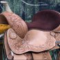 BH096-F HILASON WESTERN LEATHER BARREL RACING TRAIL PLEASURE RIDING SADDLE 15"