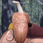 BH096-F HILASON WESTERN LEATHER BARREL RACING TRAIL PLEASURE RIDING SADDLE 15"