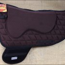 TA115F- HILASON WESTERN TREELESS SADDLE PAD MEMORY FOAM AND ANTI SLIP - BROWN