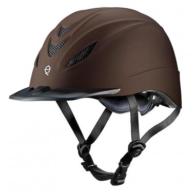 TROXEL INTREPID CHOCOLATE LOW PROFILE PERFORMANCE ALL PURPOSE RIDING HELMET