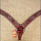 HILASON WESTERN HAND TOOL LEATHER HORSE BREAST COLLAR DARK BROWN