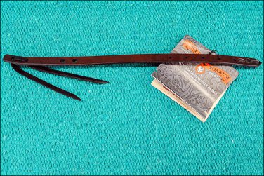 WALNUT CIRCLE Y LEATHER GIRTH HORSE TACK CONNECTING STRAP