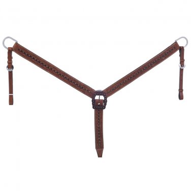 TOUGH 1 COOPER BELT BUCKLE BLING BREASTCOLLAR MEDIUM OIL