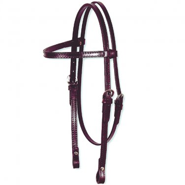 CIRCLE Y ARABIAN 5/8" BROWBAND HEADSTALL WALNUT COLOR