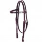 CIRCLE Y ARABIAN 5/8" BROWBAND HEADSTALL WALNUT COLOR