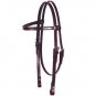 CIRCLE Y ARABIAN 5/8" BROWBAND HEADSTALL WALNUT COLOR