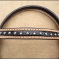 WESTERN LEATHER HORSE HEADSTALL BRIDLE BREAST COLLAR BLACK BROWN FRINGES