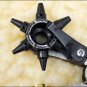 HILASON NEW REVOLVING 6 TUBE LEATHER PUNCH STAINLESS STEEL
