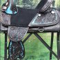 TW101DBTQ-F HILASON BROWN TREELESS WESTERN TRAIL BARREL RACING SADDLE 14"