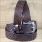 42 X 1 1/2" 3D DARK BROWN MENS WESTERN FASHION LEATHER BELT REMOVABLE BUCKLE