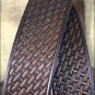 42 X 1 1/2" 3D DARK BROWN MENS WESTERN FASHION LEATHER BELT REMOVABLE BUCKLE