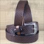 42 X 1 1/2" 3D DARK BROWN MENS WESTERN FASHION LEATHER BELT REMOVABLE BUCKLE