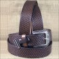 42 X 1 1/2" 3D DARK BROWN MENS WESTERN FASHION LEATHER BELT REMOVABLE BUCKLE