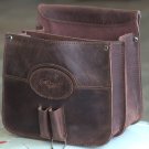 GLANOR BUFFALO LEATHER GUN SHELL CARTRIDGE CASE BAG CHESTNUT