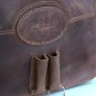 GLANOR BUFFALO LEATHER GUN SHELL CARTRIDGE CASE BAG CHESTNUT