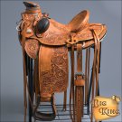 WD013STRO-F HILASON BIG KING WESTROERN WADE RANCH ROPING COWBOY TRAIL SADDLE 15"