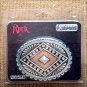 ROCK 47 POINTS OF AZTEC COPPER RHINSTONES CONCHO PYRAMID ATTITUDE BELT BUCKLE