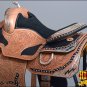 BH099-F HILASON WESTERN LEATHER EQUITATION HORSE SHOW TRAIL PLEASURE SADDLE 16"