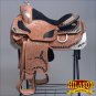 BH099-F HILASON WESTERN LEATHER EQUITATION HORSE SHOW TRAIL PLEASURE SADDLE 16"