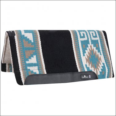 32 X 34 CLASSIC EQUINE ESP NEW ZEALAND WOOL DURABLE TOP HORSE SADDLE PAD BLACK