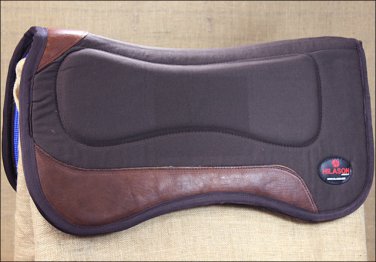 BROWN HEAVY DUTY CLOSE CONTACT PRESSED FELT ANTI-SLIP WITHER RELIEF SADDLE PAD