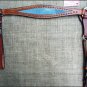 S- HILASON WESTERN LEATHER HORSE BREAST COLLAR MAHOGANY METALLIC TURQUOISE INLAY