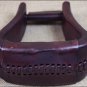 DARK OIL TOUGH1 ROYAL KING OVERSIZED WESTERN LEATHER STIRRUPS 3 NECK 3 TREAD
