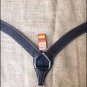 HILASON WESTERN BASKET WEAVE LEATHER HORSE BREAST COLLAR BLACK