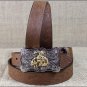 26 x 1 INCH JUSTIN BROWN BOYS WESTERN EMBOSSED COWHIDE LEATHER BELT