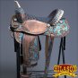 BH104-F HILASON WESTERN LEATHER BARREL RACING TRAIL PLEASURE RIDING SADDLE 16"
