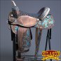 BH104-F HILASON WESTERN LEATHER BARREL RACING TRAIL PLEASURE RIDING SADDLE 16"